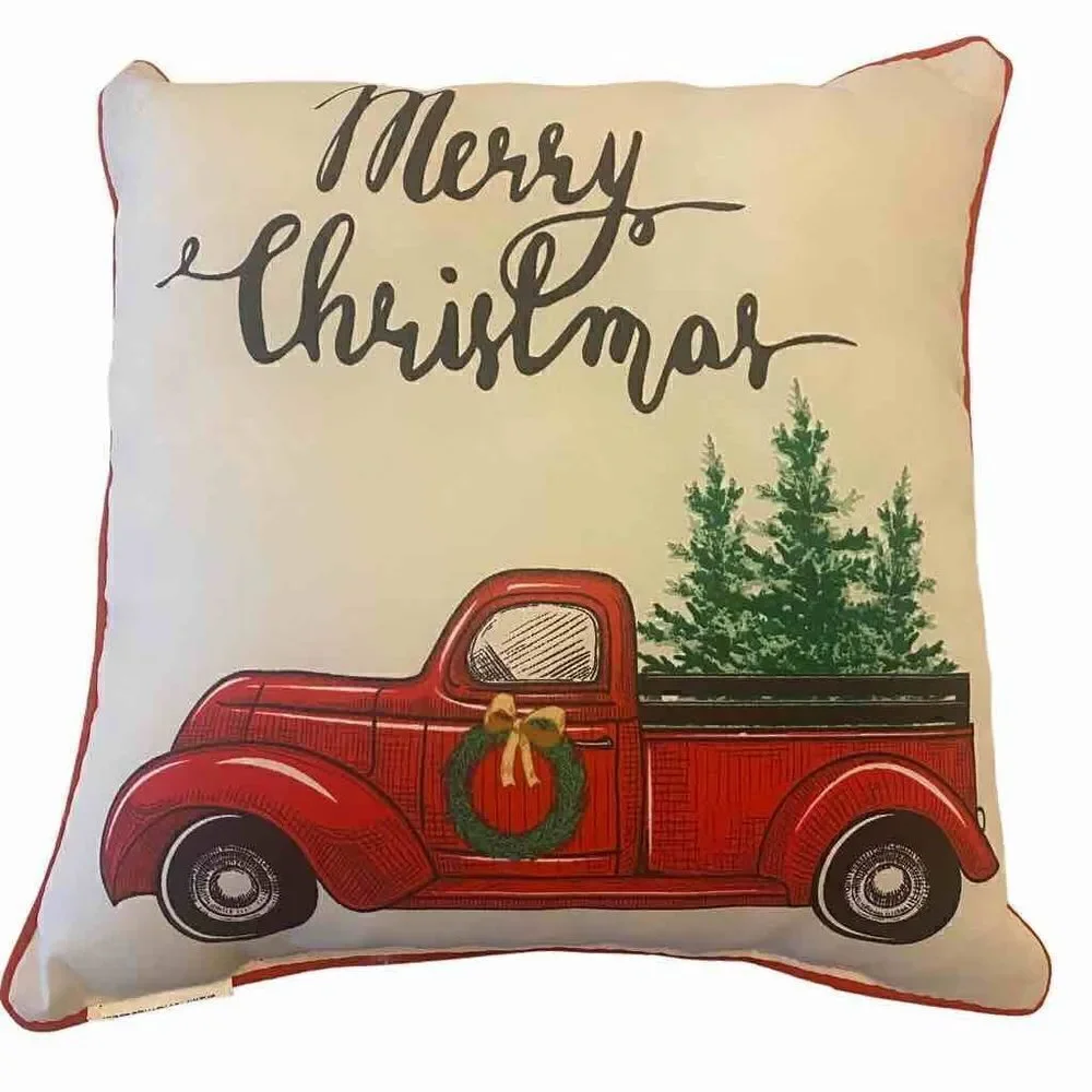 Christmas Truck 16” Toss Pillow‎